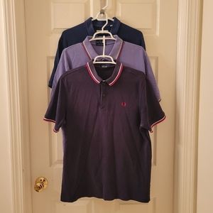 Two Fred Perry and One Ben Sherman Polo Bundle